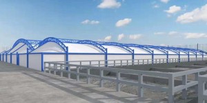 污水池加盖安装固定工作