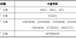 同力日升中签号出炉 中签号码共有37800个