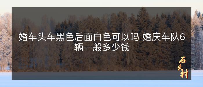 婚车头车黑色后面白色可以吗 婚庆车队6辆一般多少钱